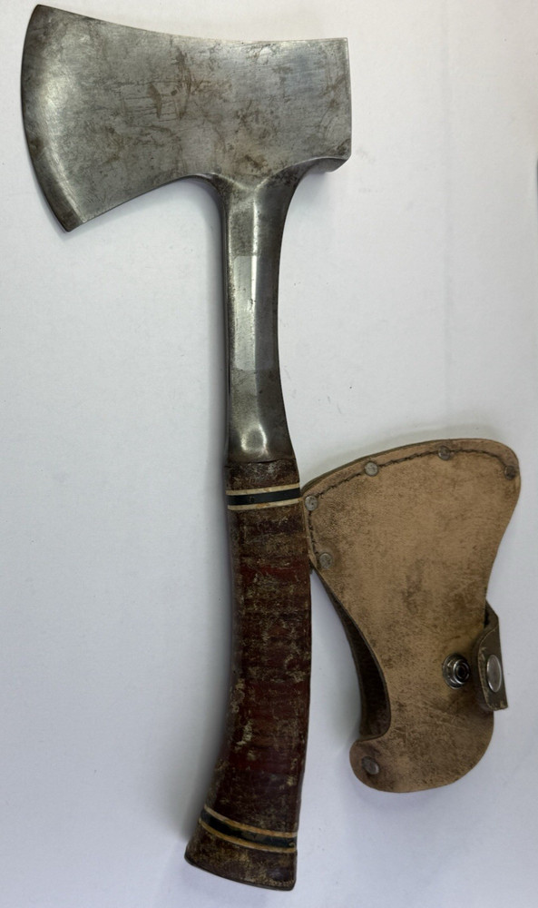 Estwing 24A Camp Axe Hatchet Leather Stacked Handle
