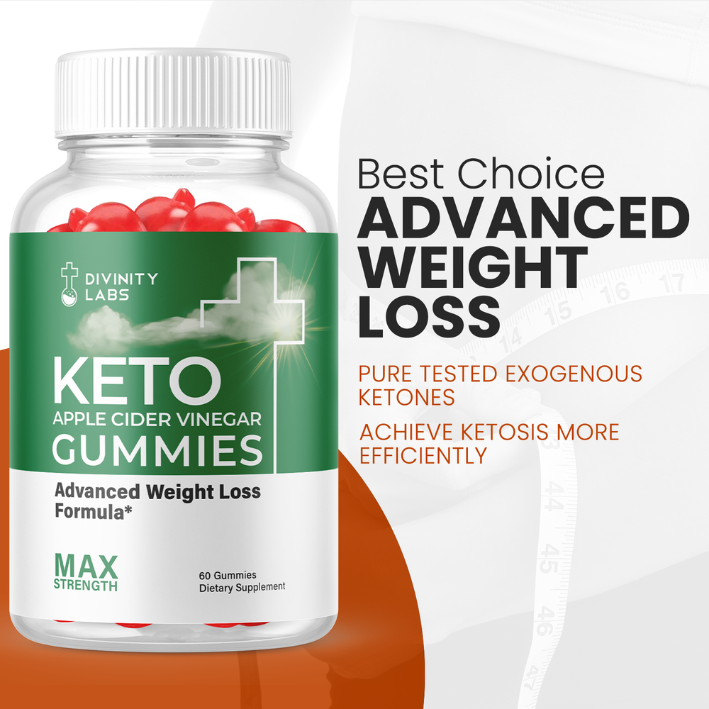 (3 Pack) Divinity Labs Keto Gummies, Divinity Labs Keto ACV (180 Gummies)