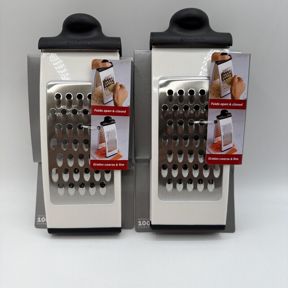 Good Cook Fold One Size Black and Red Grater 2 Pack