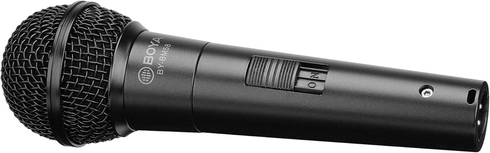 BY-BM58 Handheld Dynamic Vocal Microphone XLR, Black