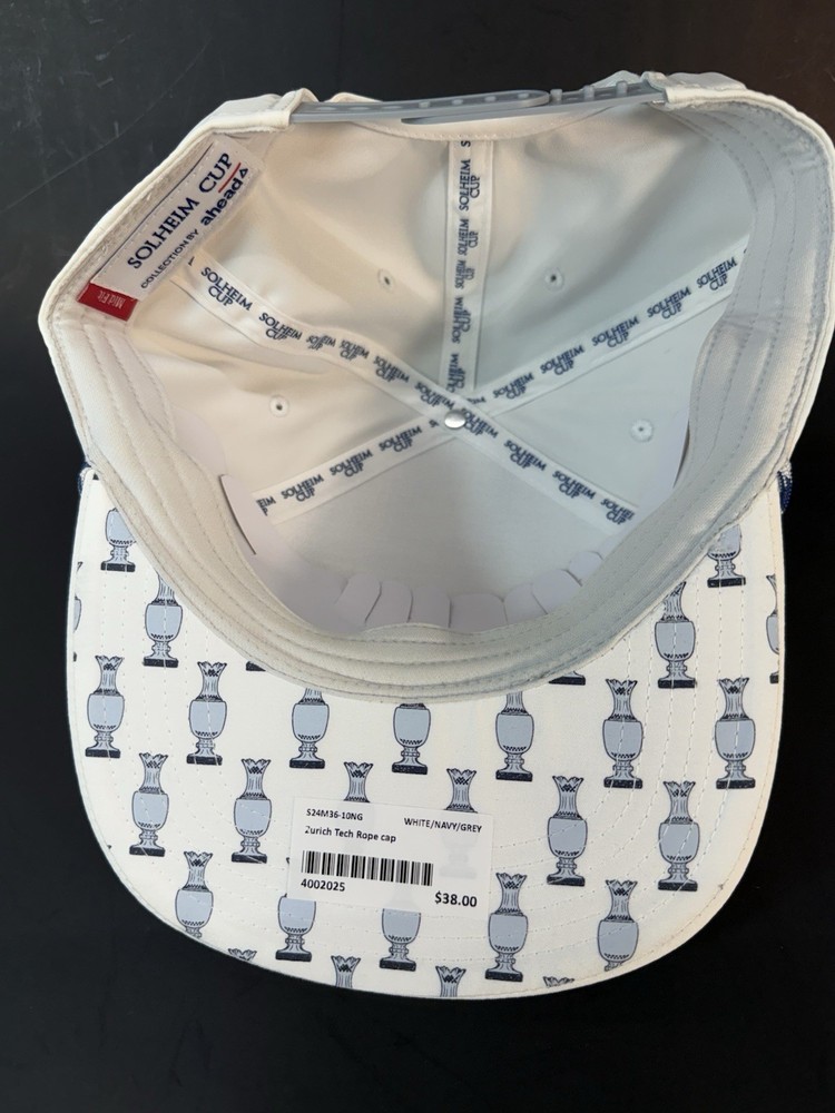 Solheim Cup 2024 White Hat Cap Mid Fit PLEASE READ