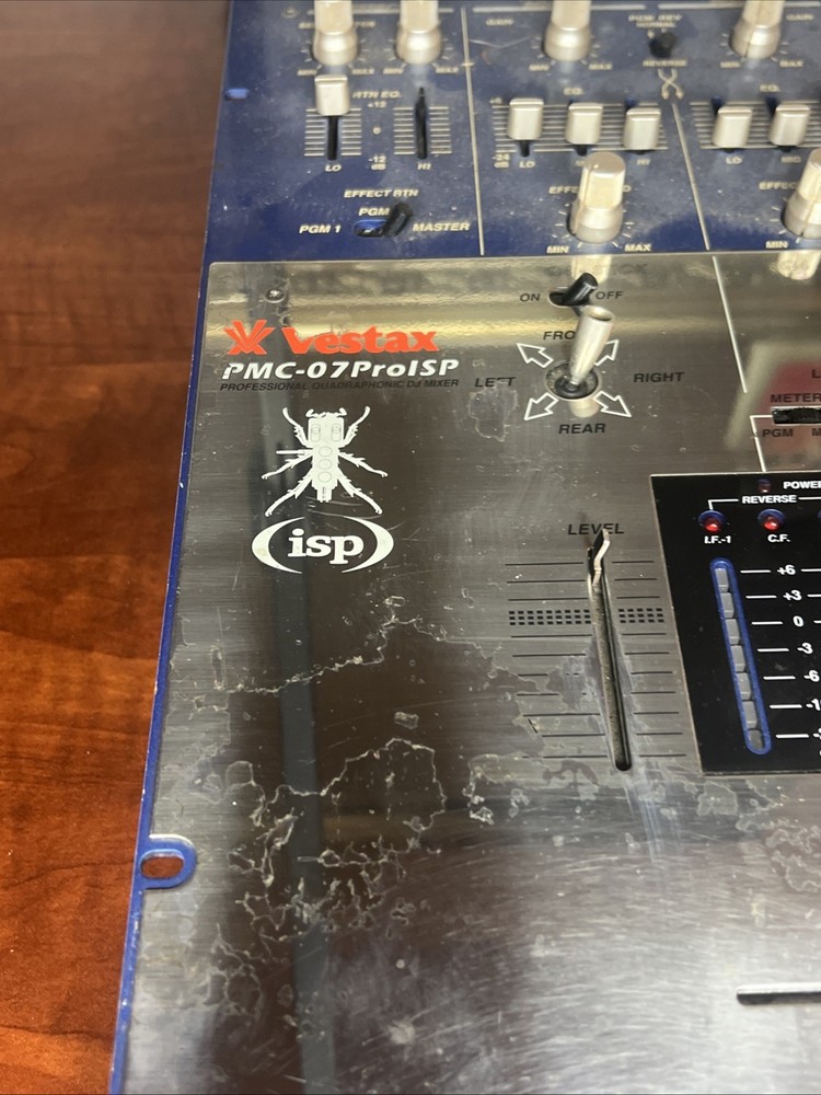 Vestax PMC-07 Pro ISP DJ Mixer Not Tested AS IS