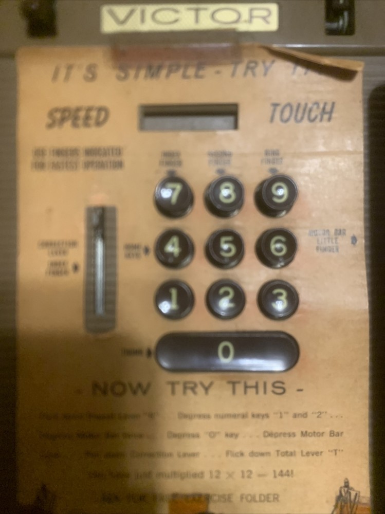 Vintage 1930s era Victor Champion Adding Machine