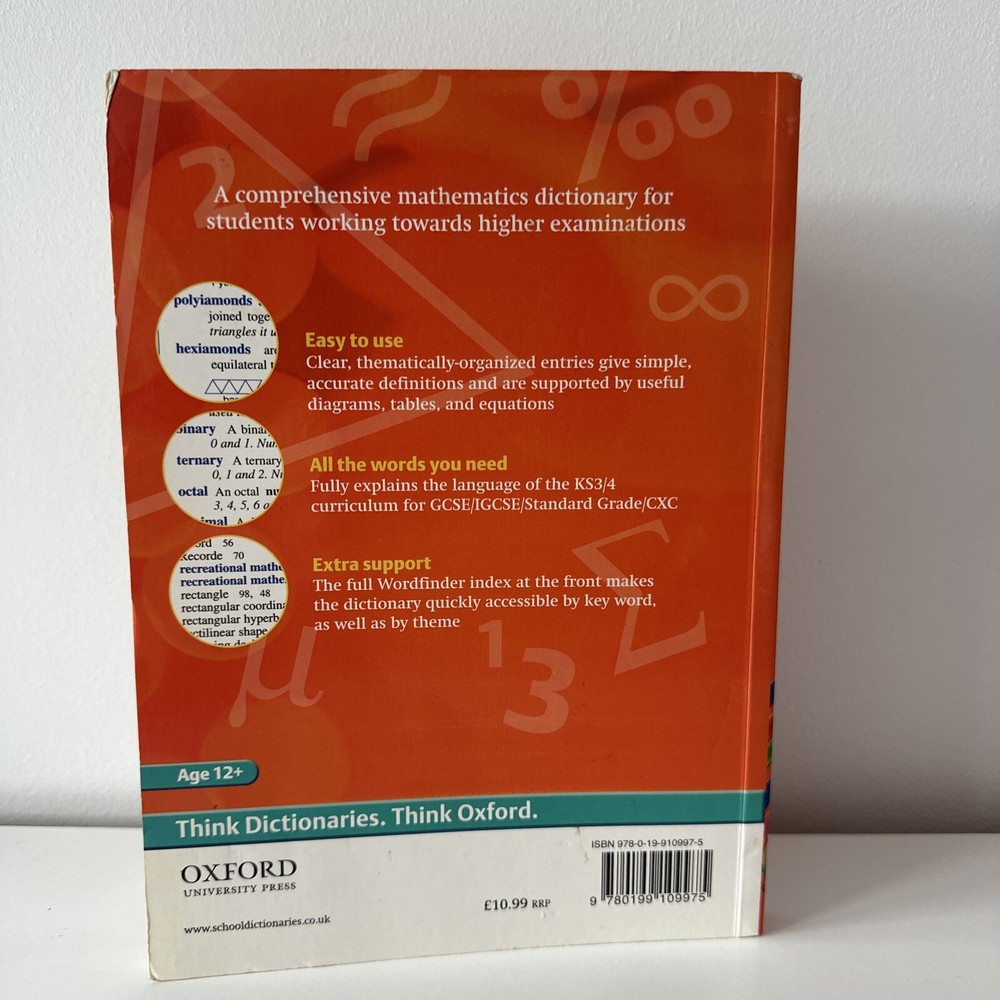 Oxford Study Mathematics Dictionary