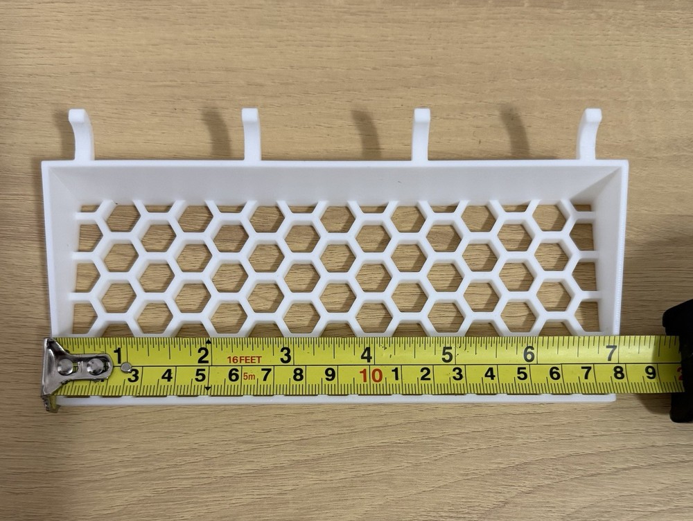 Pegboard Screwdriver Holder Rack Organizer 3D Printed Tool Storage - White