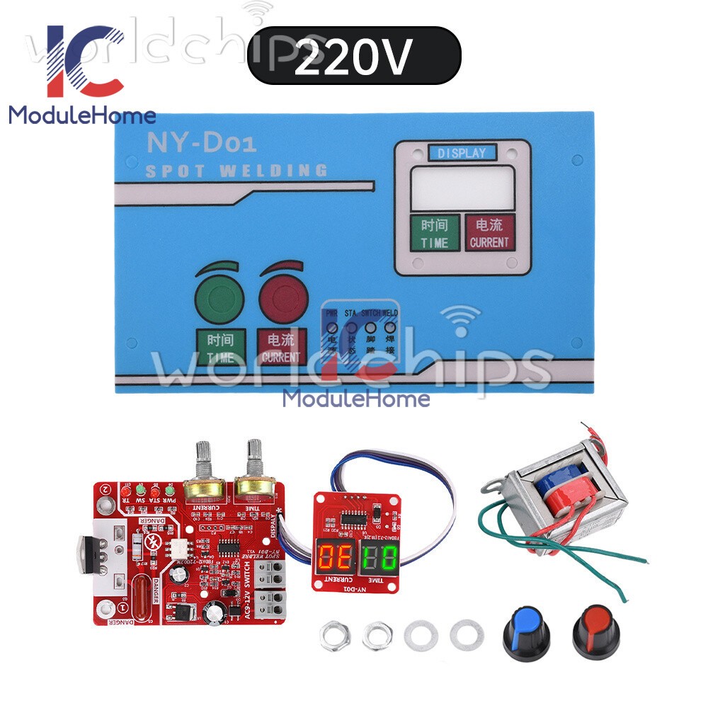 NY-D01 40/100A Digital Spot Welder Machine Controller Current Time Control Board