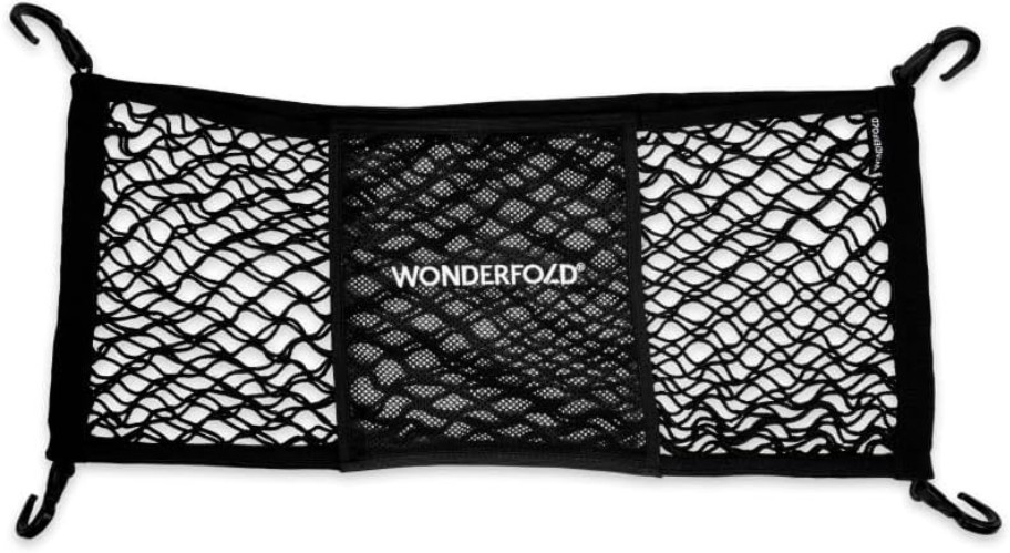 Super Stretchable Cargo Net for Stroller Wagons - Maximize Storage Space, Black