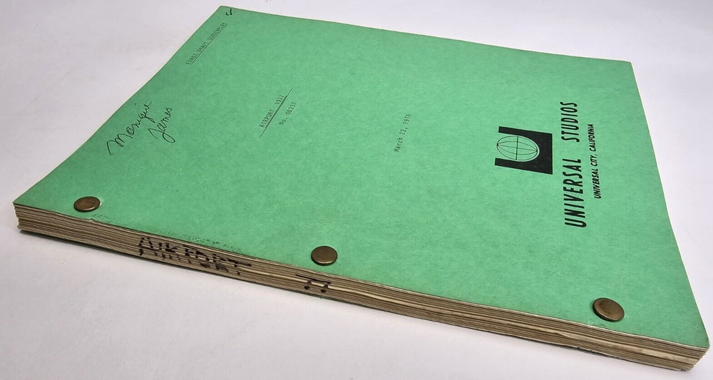 AIRPORT '77 / Michael Scheff 1976 Screenplay, Bermuda Triangle film sequel