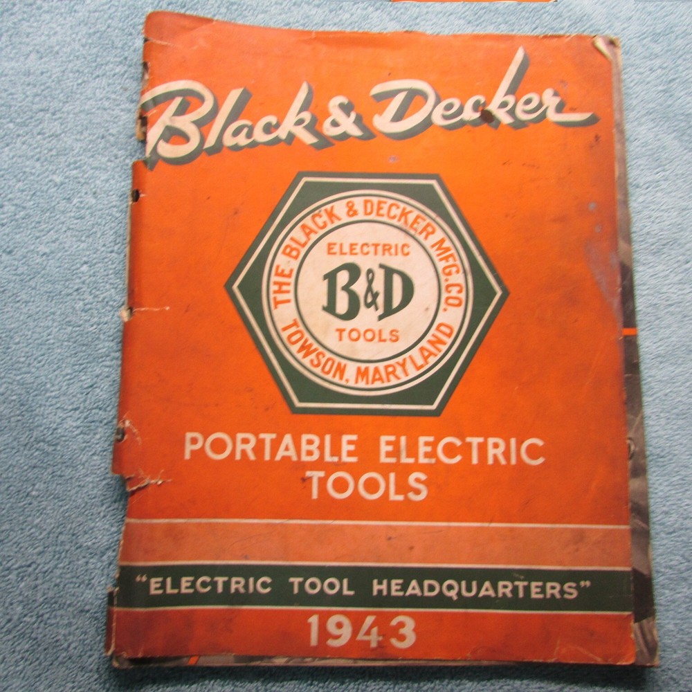 Black & Decker Tool Catalog  1943