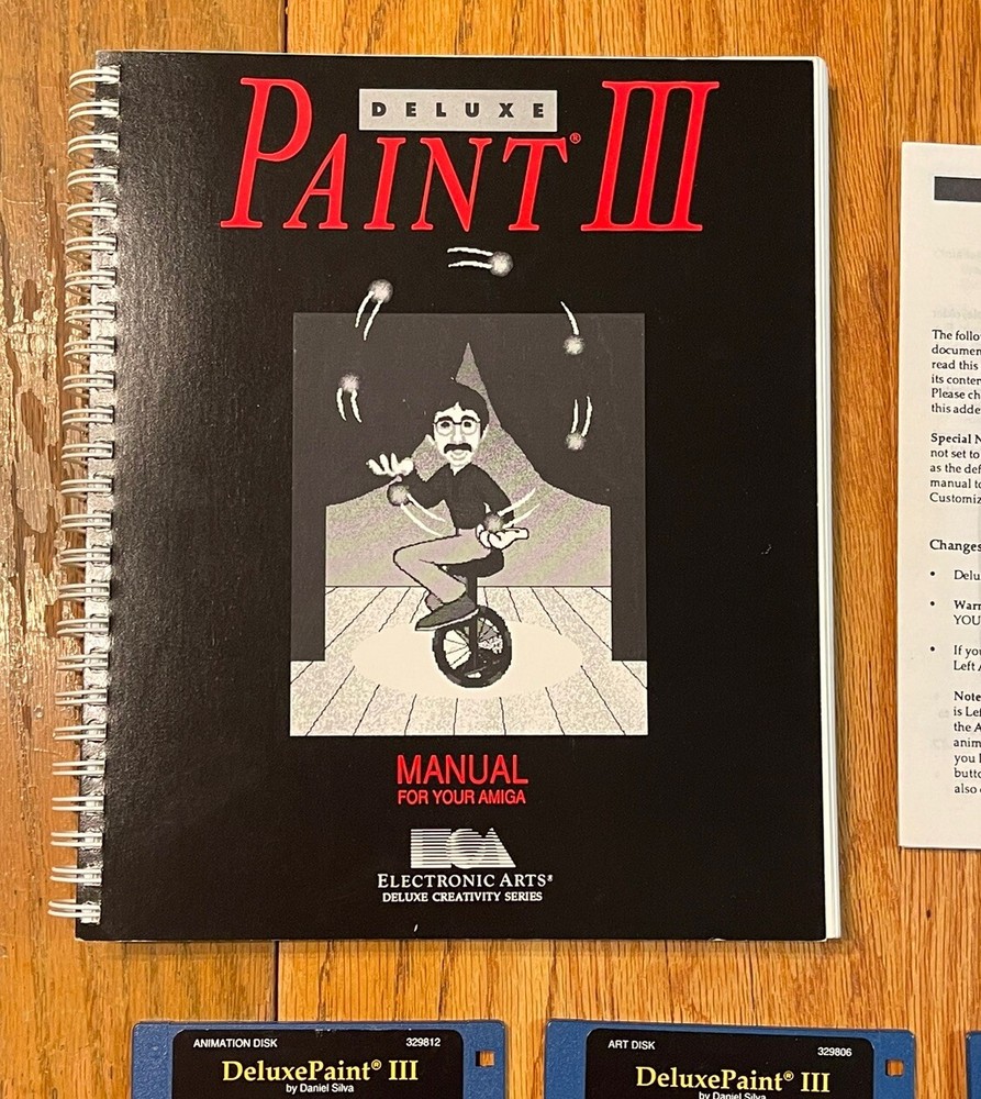 Deluxe Paint III Amiga Computer Software - With Original Box And Manuals!