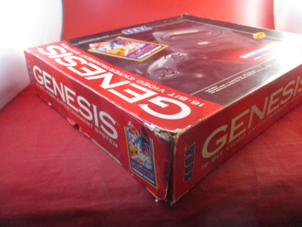 Sonic Spinball Sega Genesis Console System Empty Box ONLY (no console included)