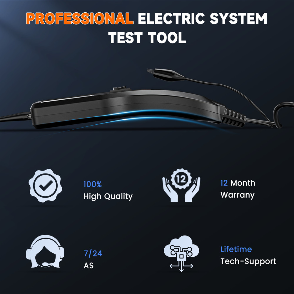 ANCEL PB50 Circuit Probe Test Electrical Diagnostic Short Finder Dual Flashlight
