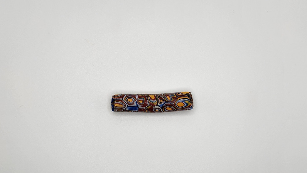 African Trade Bead Elbow Millefiori