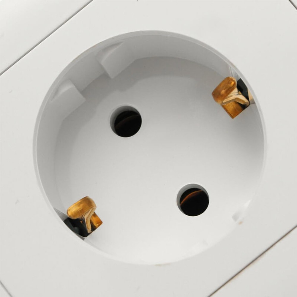 Single EU German Standard Electrical Plug Socket Wall Power Outlet Panel 16A ...