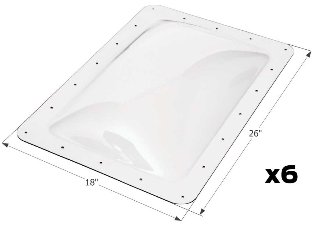 Icon 14266 RV Skylight Sl1422C - Clear - 6-Pack