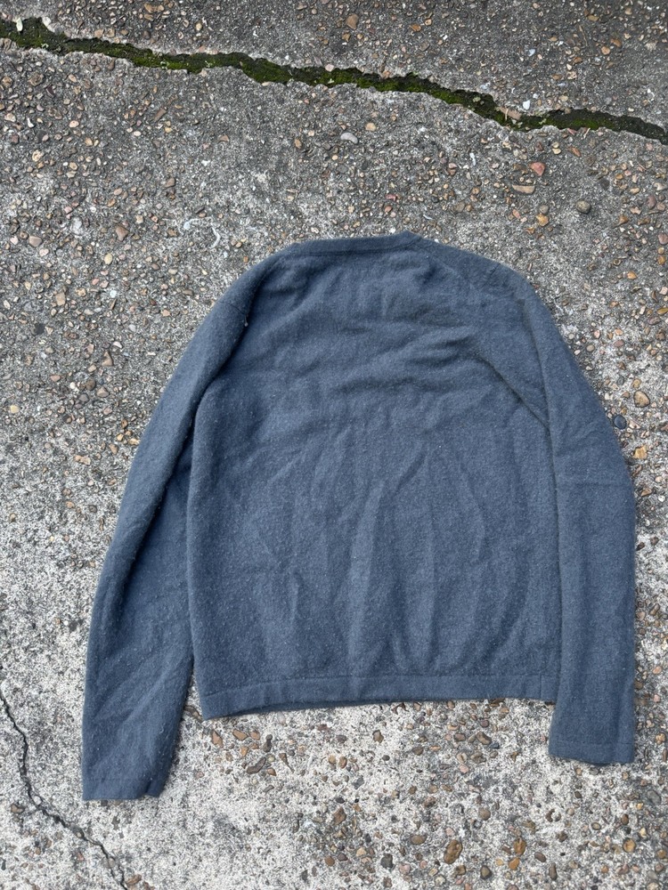 Faherty Sweater Mens Medium Gray 100% Cashmere Pullover Solid