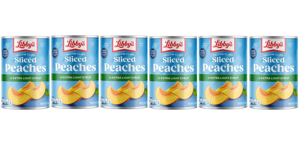 Libby's sliced peaches in light syrup14.5 oz - 6PK