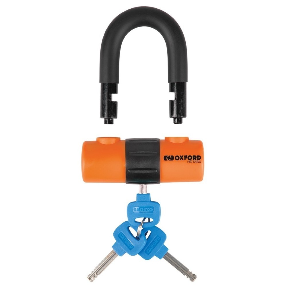 Oxford HD Max 14mm Disc Lock Orange Motorcycle Security Device