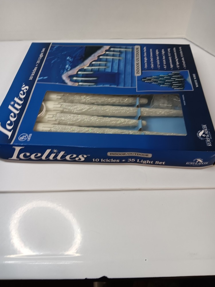 Vintage Kurt S. Adler Icelites 10 Icicles (35 Light Set)