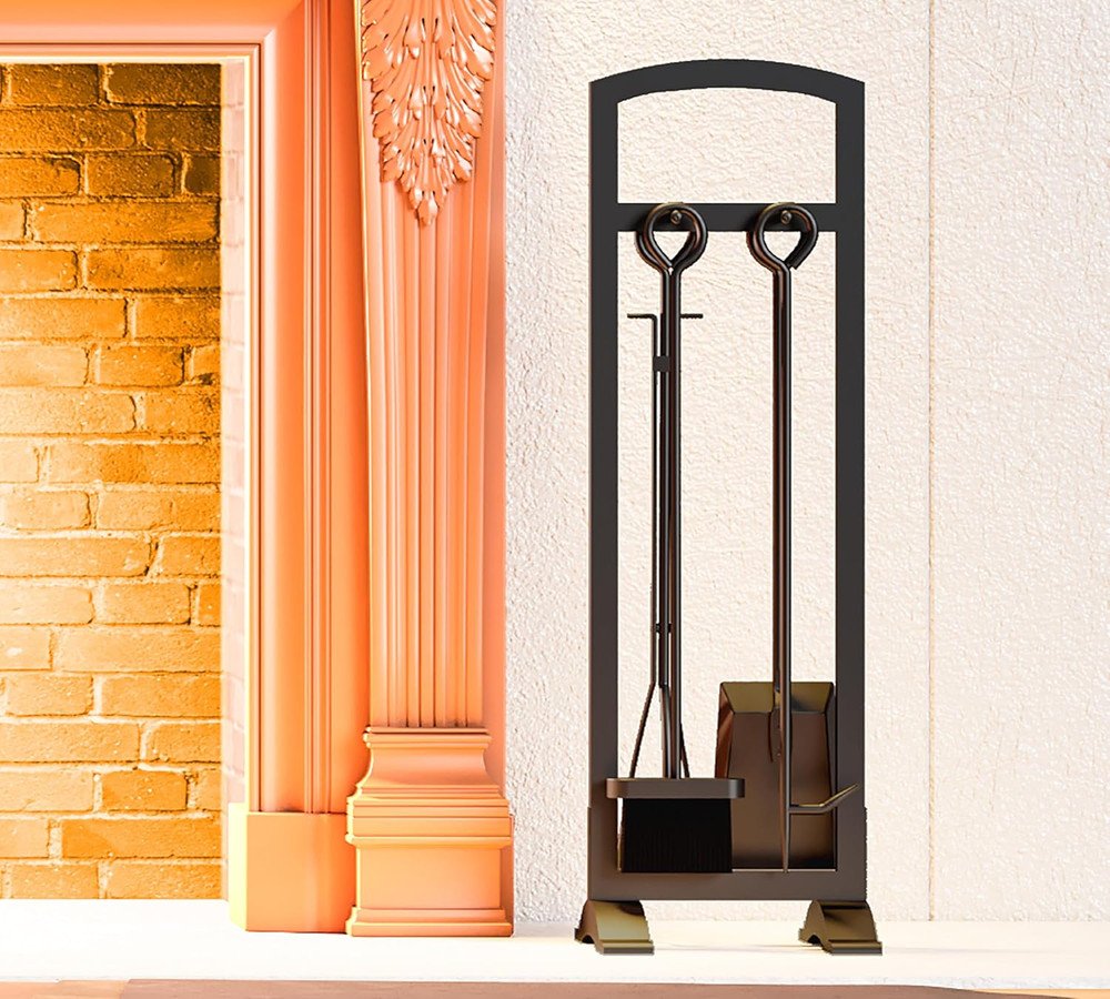 5-Piece Lightweight Fireplace Tool Set – Portable, Compact, and Stylish Fire Pit