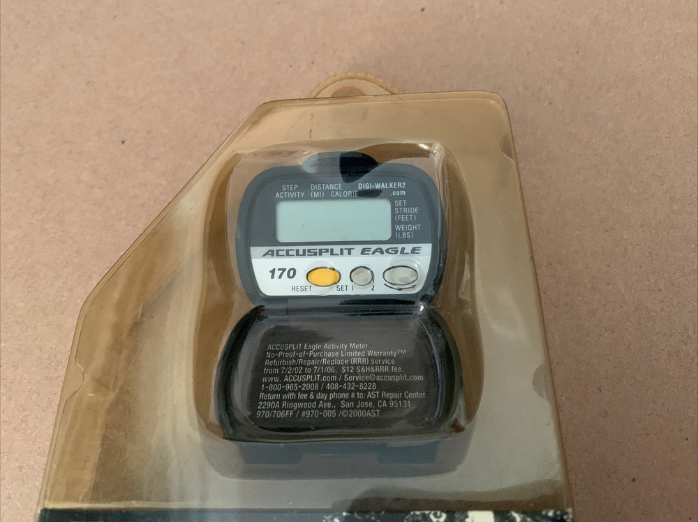 Accusplit Eagle AE170 Deluxe Activity Pedometer (NEW)