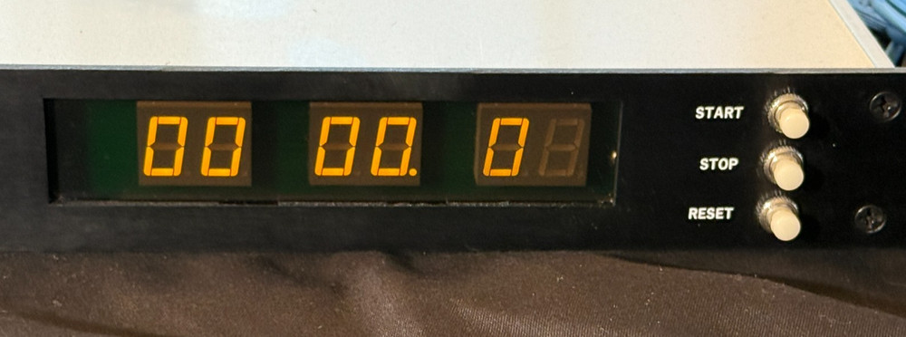 ESE Rack Mount Up Timer - Great Voice Over Timer Used in a Pro Audio Post Studio