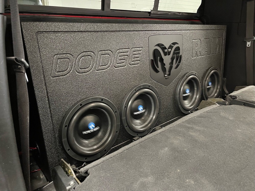 Subwoofer Enclosure Box Dodge Ram Mega Cab 06-22 Ported Fits: 2x8"