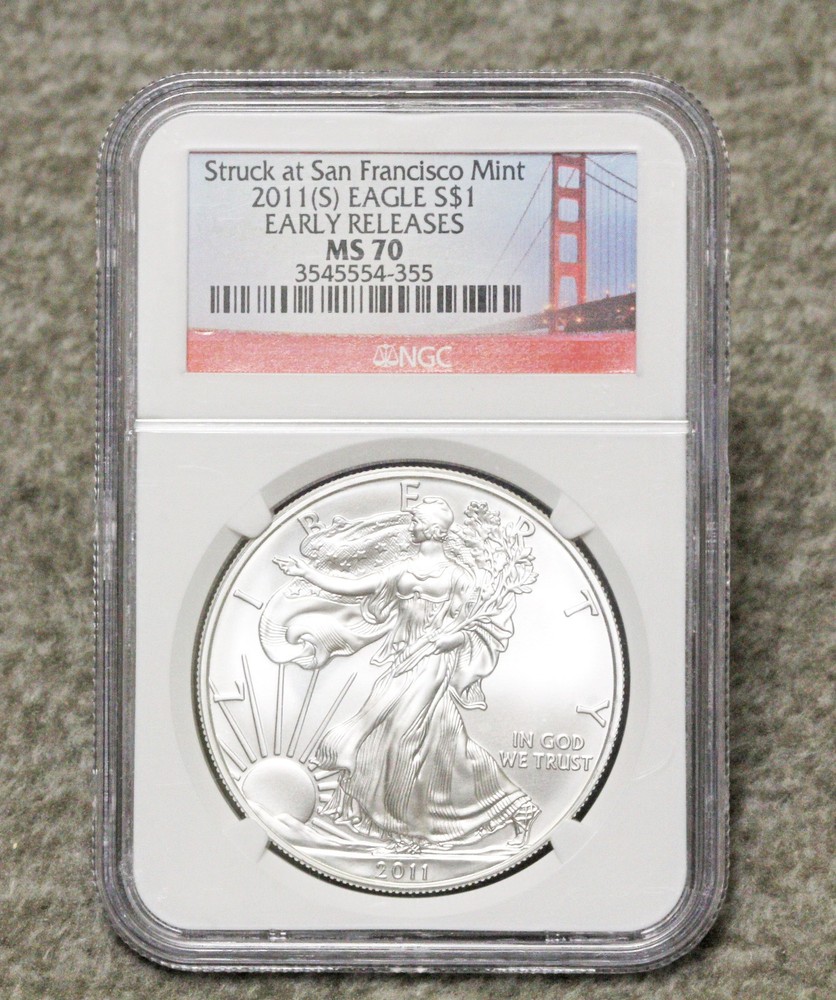 2011 (S) Silver Eagle NGC MS70 Early Release