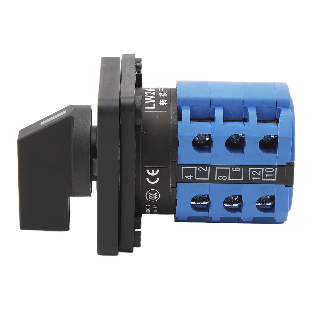 Universal 3 Position Changeover Switch Efficient Rotatory Transfer Switch For Po