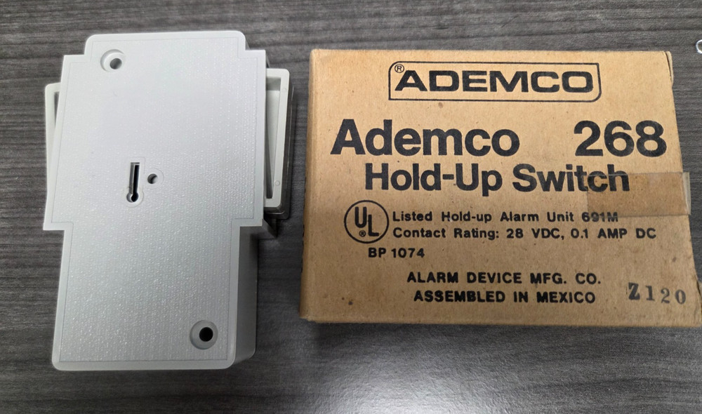 NEW Ademco 268 Hold Up Switch UL Panic Button