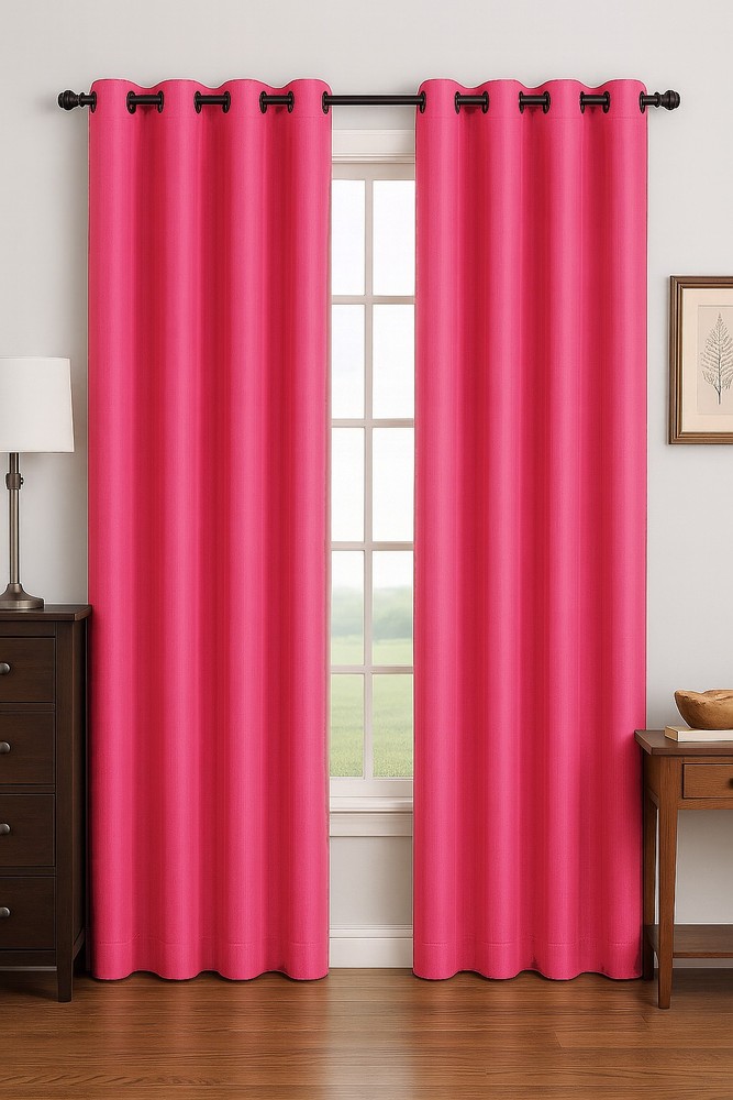 Luxury Glow Faux Silk Curtain Panel-1 Panel, 8 Grommets,Elegant & Light Blocking