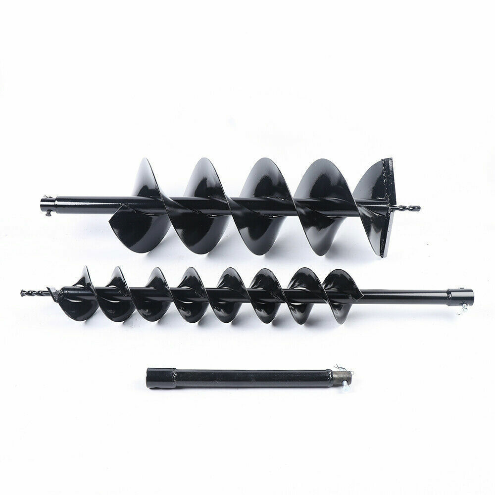 52CC Gas Powered Earth Auger Post Hole Digger with 4" & 8" Drill Bits
