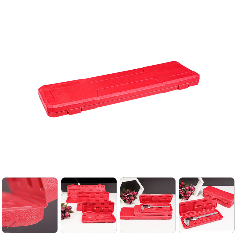 Plastic Caliper Box - Red Portable Travel Case