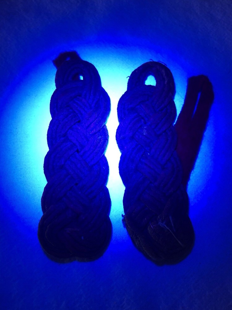 WWII German Shoulder Boards Pair - Oberst - Backing Stitching Glows