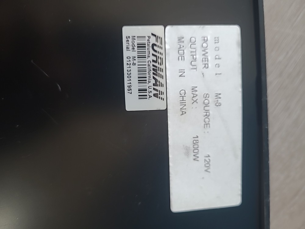 Furman M-8 Merit Series power conditioner (B) excellent