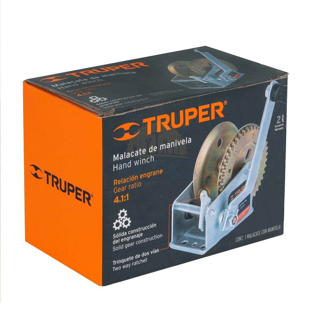 Truper MAW-54 Crank winch 540 kg without cable