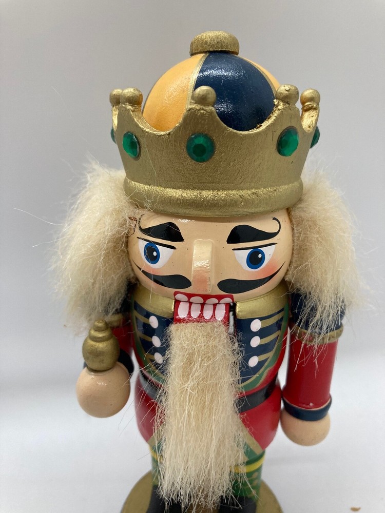 Holiday Decor, Wooden Nutcracker, King Style, Moveable Mouth