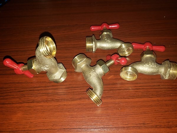 brass spigot, 3/4" (set of 4)