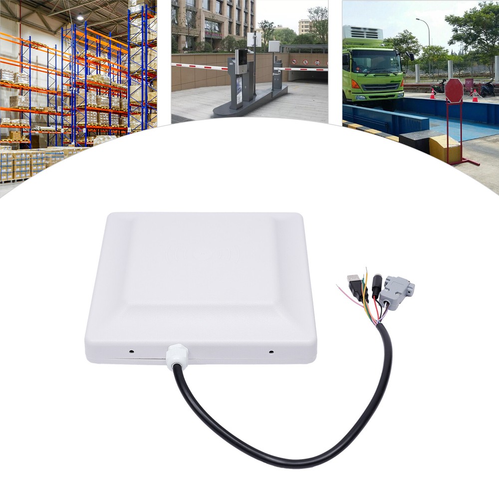 UHF RFID Long Range Card Reader Antenna Parking System Access Control 5M 8dbi