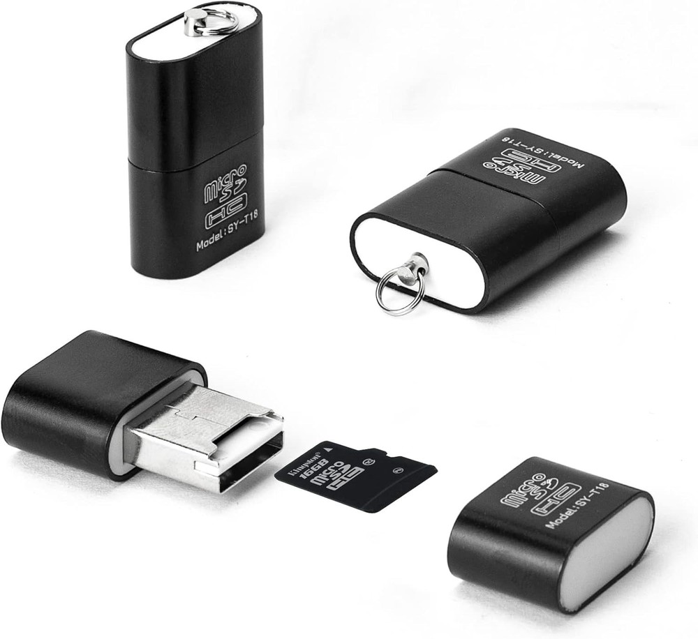 Portable 3 Pack Micro SD Card Reader - Fast USB Adapter for Easy Data Transfer