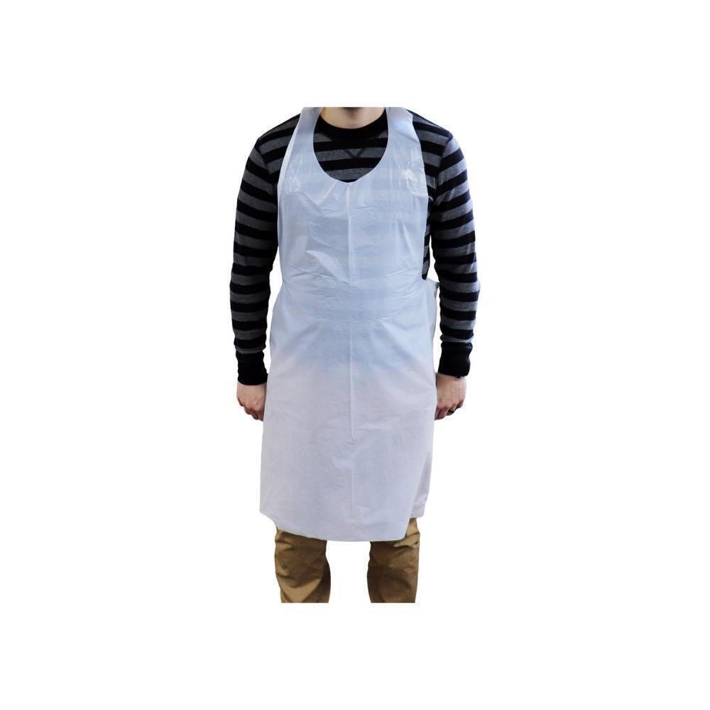 White Polyethylene Apron, Size: 28" x 46" - (1000 Pieces)