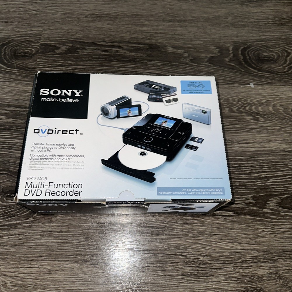 Sony VRD-MC6 Multi Function DVD Recorder Burner DVDirect - LNC - EUC