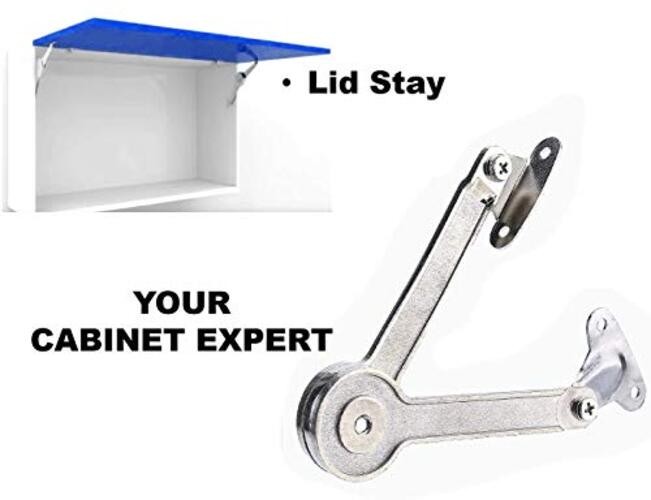 Lid Support Hinge, Heavy Duty Lid Stay Hinges Folding Lid Support KC02-2PC