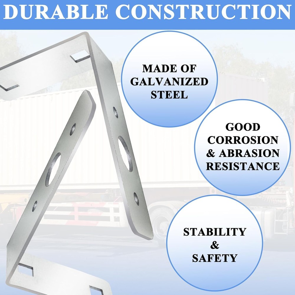 2 Pcs Trailer Light Brackets L Shape Tail Light Mounting Bracket Galvanized L Sh