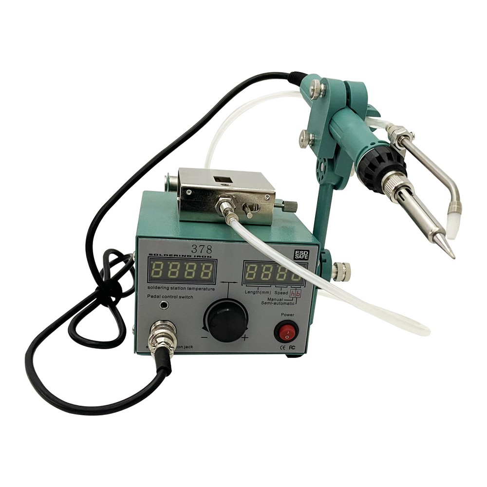 Semi-automatic Feeding Tin Spot Welding Machine Soldering Table 110V 80W