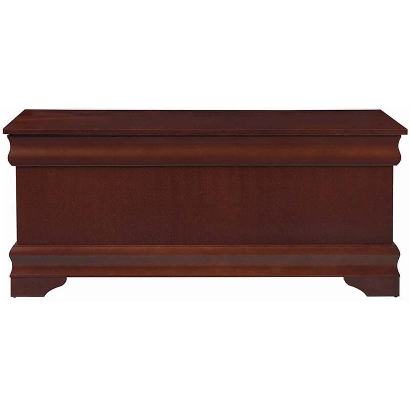 Coaster Pablo Traditional Rectangular Wood Cedar Chest Warm Brown