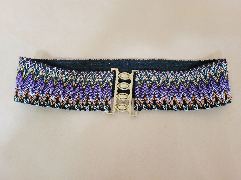 Vintage Smocked Elastic Wide Belt