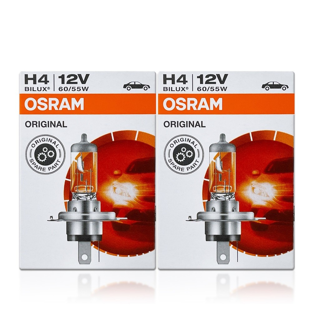 Osram ORIGINAL OEM 9003 H4 Halogen Headlight Bulbs 64193 DOT High Low 2-Pack