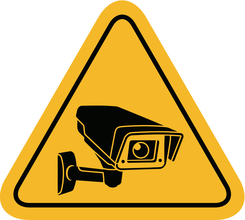 CCTV Sign Sticker Decal XV