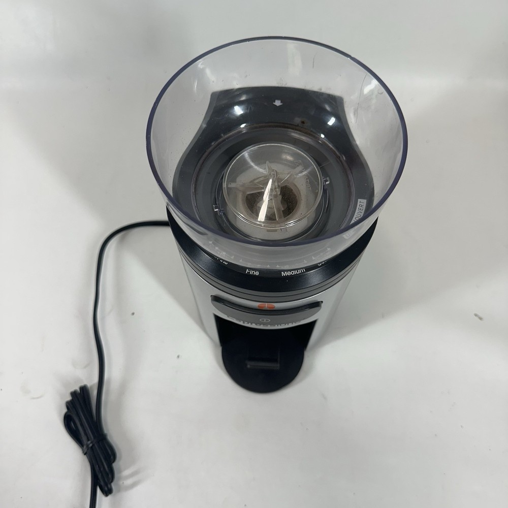 Espressione Professione Conical Burr Coffee Grinder Black/Silver MEC5198 Works